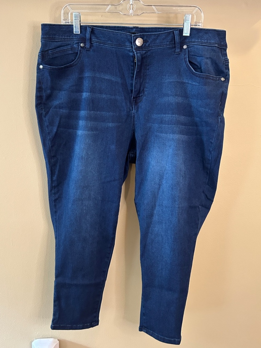 1822 Denim Deep Blue Cropped Jeans